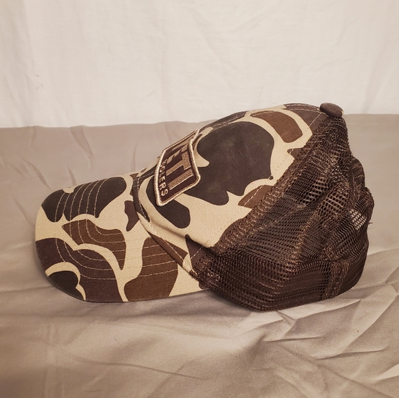 Yeti Cooler Brown Camo Snap Back Ball Cap Hat OS - Picture 2 of 9